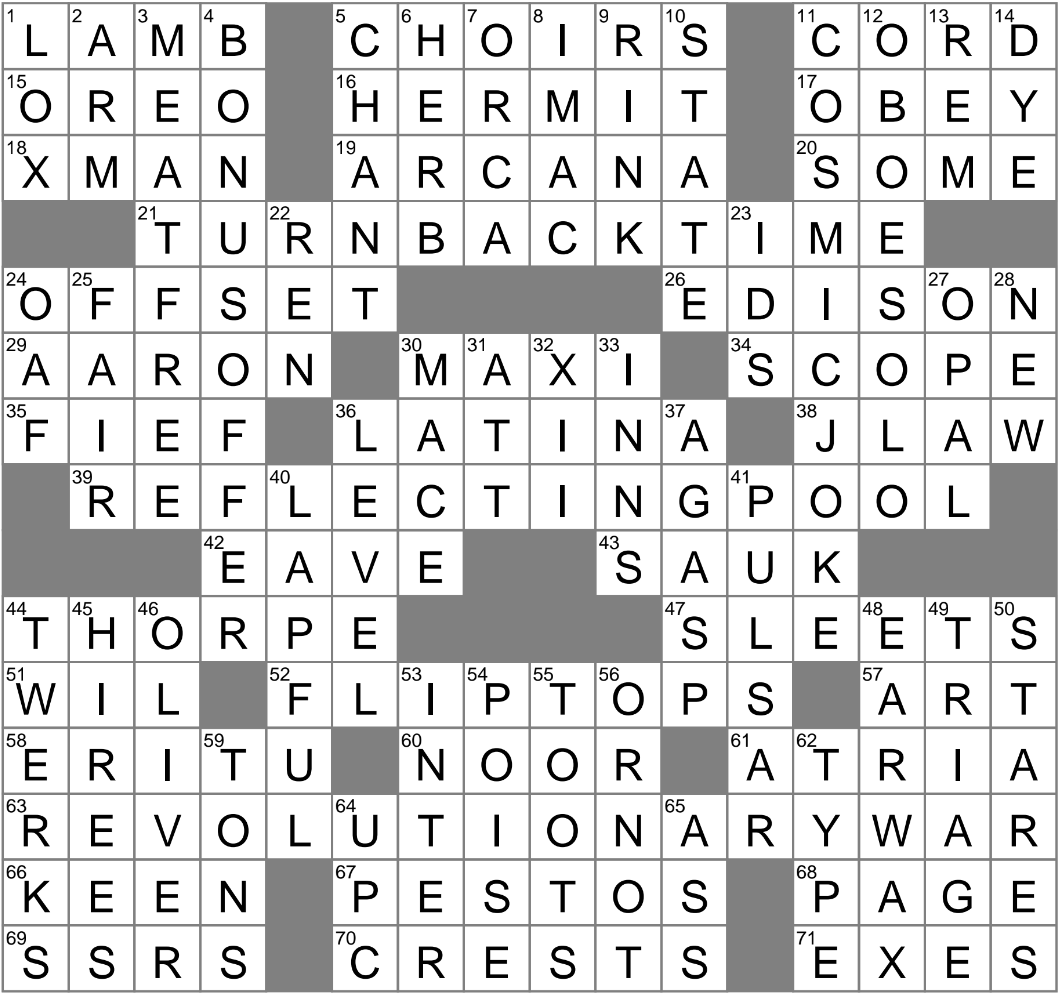 effortlessness crossword clue