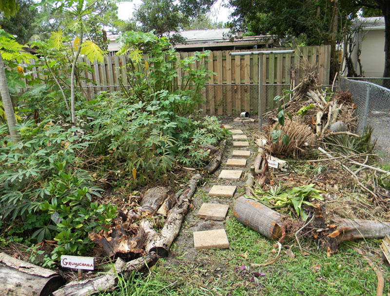 garden logs landscaping