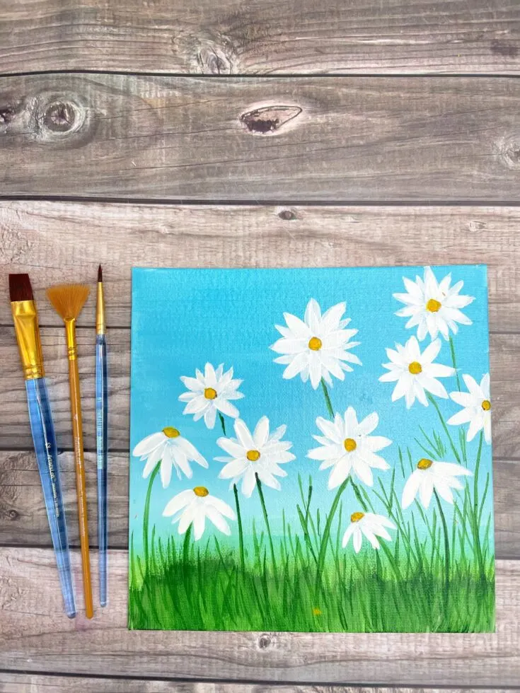 flower painting ideas for beginners