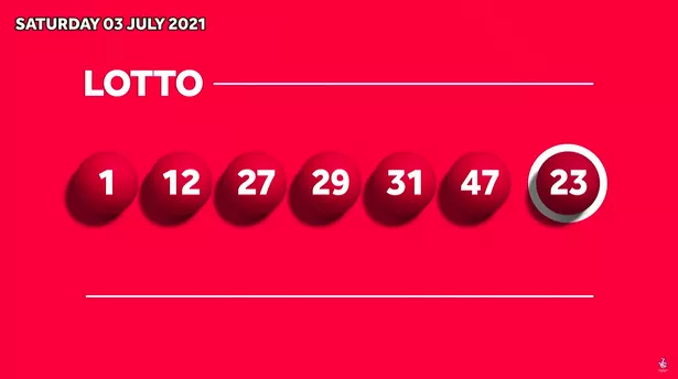 numbers for saturday night lotto