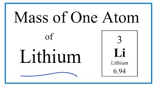 li molar mass