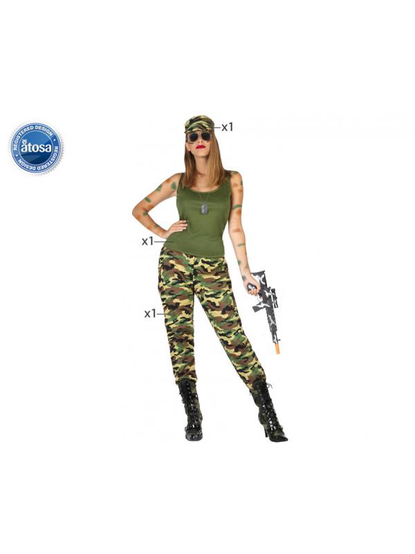 disfraz de militar mujer fácil