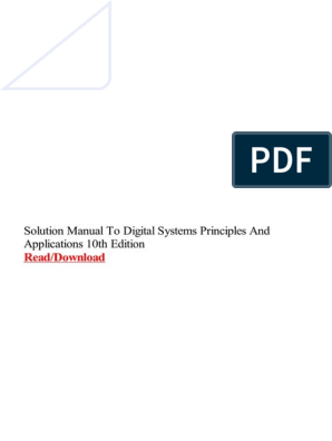 digital systems 12th edition answers