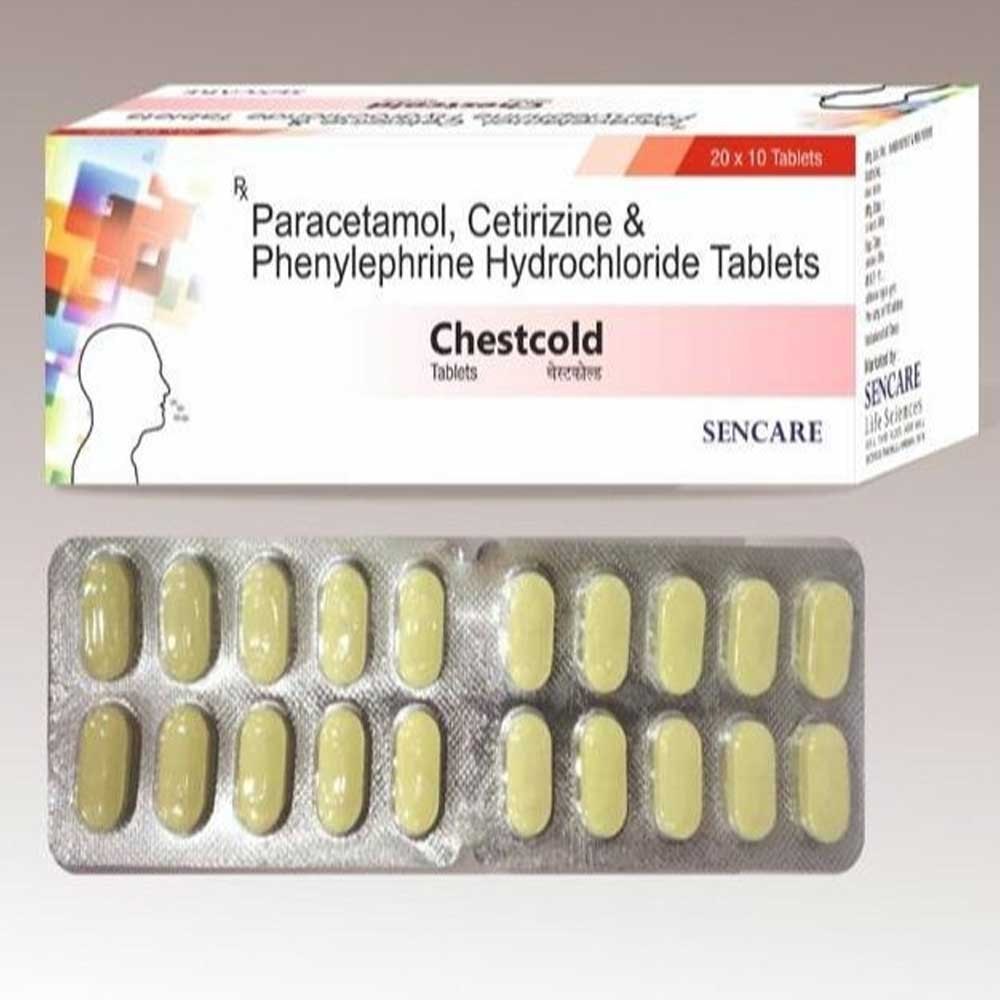 cetirizine hcl phenylephrine hcl & paracetamol tablets