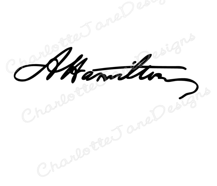 signature of alexander hamilton