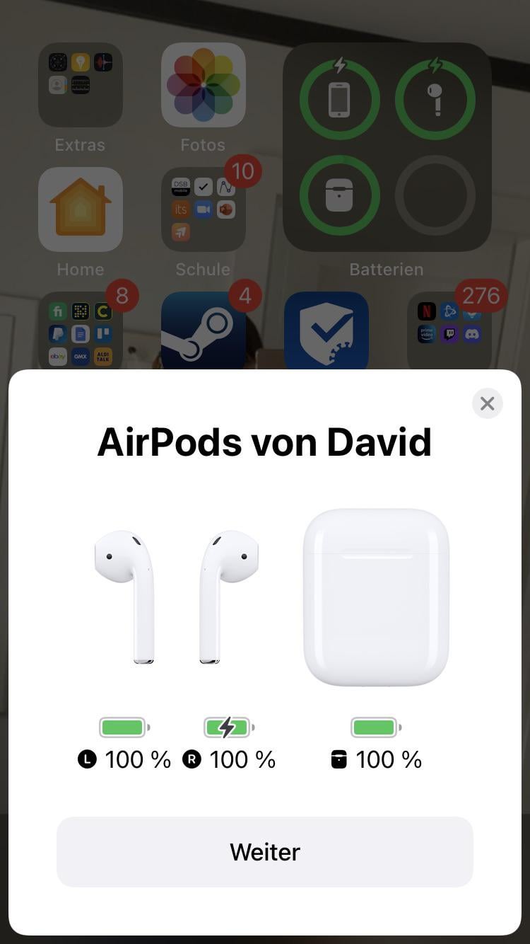 one airpod not charging in case