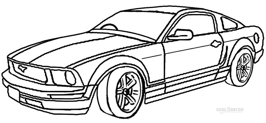 mustang coloring pages