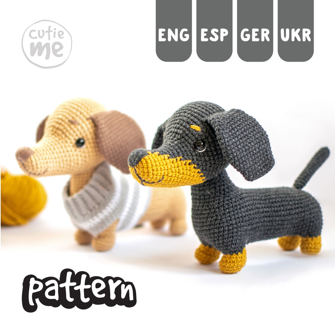crochet dachshund dog pattern
