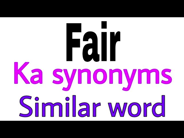 fair synonym