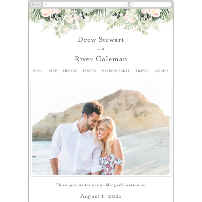 minted wedding website