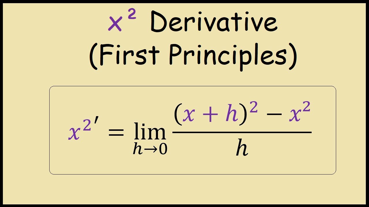 derivative of x2