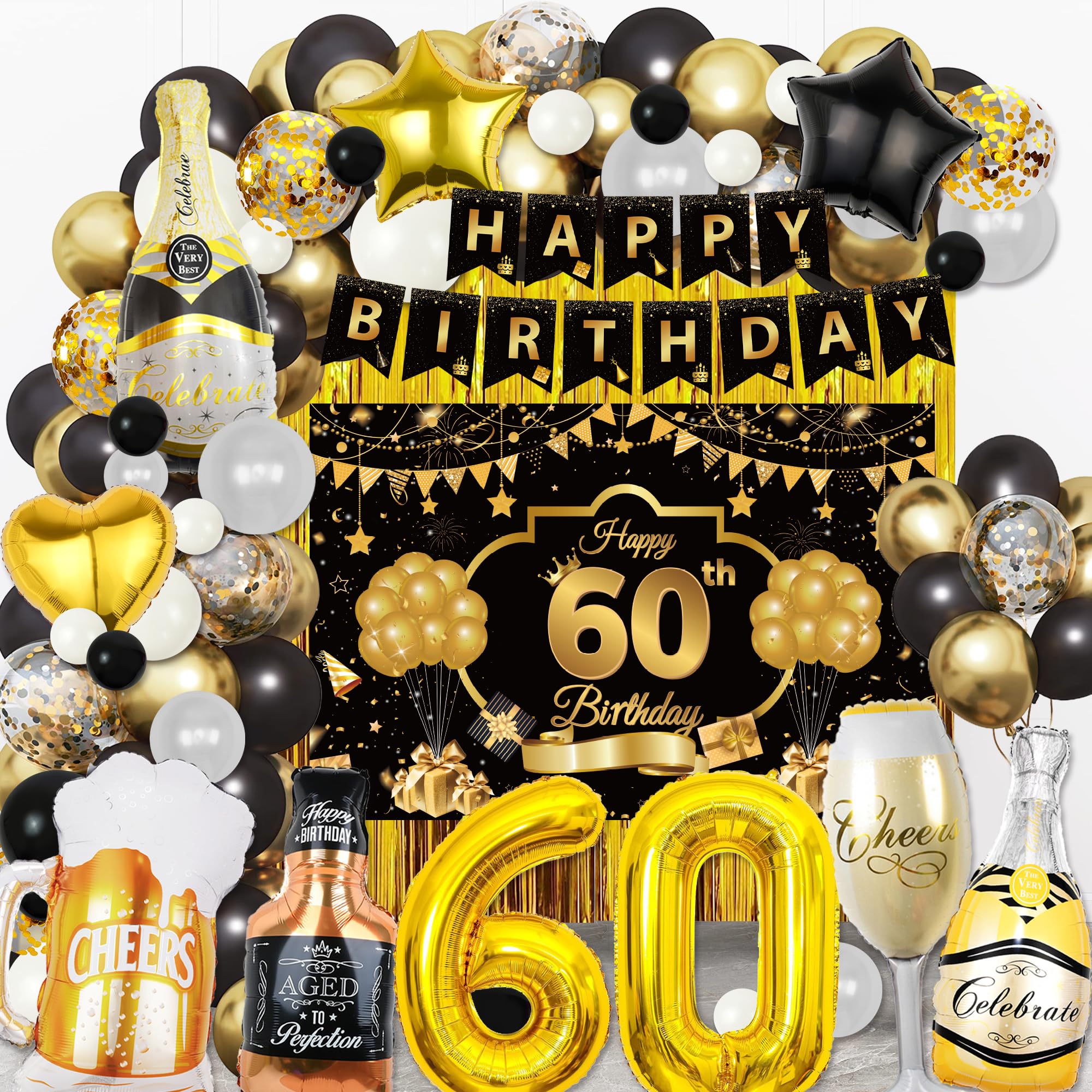 60th birthday party supplies