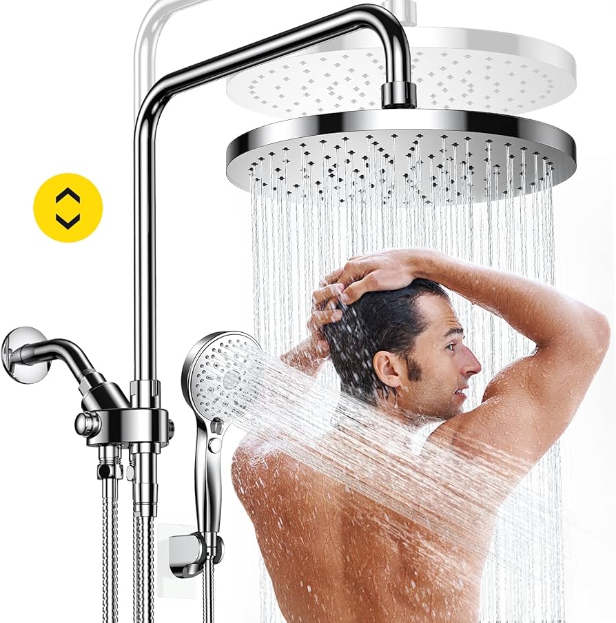 rain shower head and handheld combo