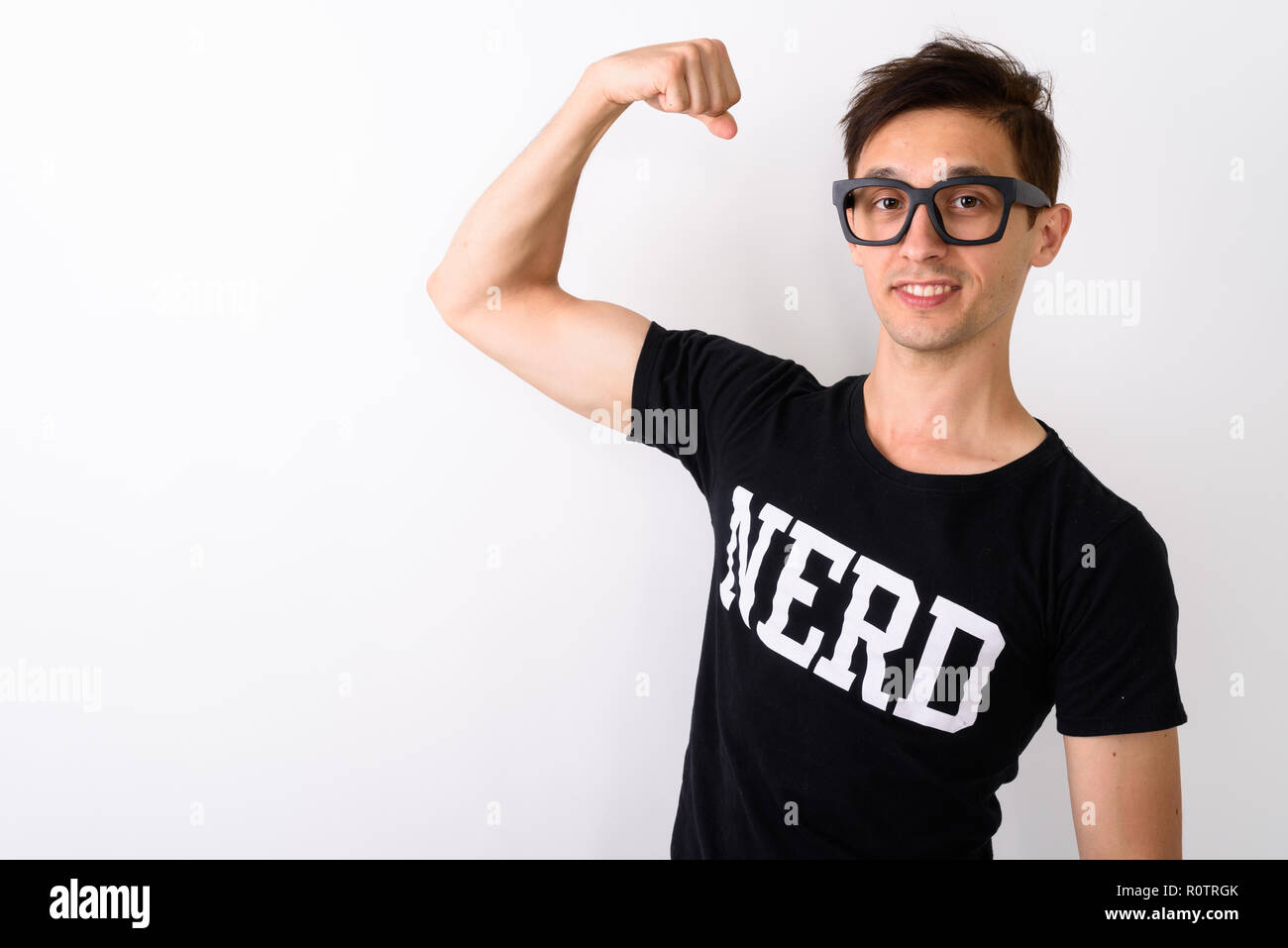 nerd flexing