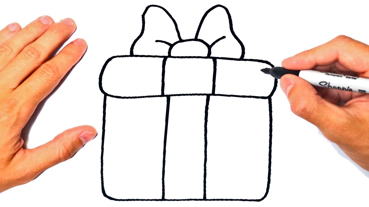 como dibujar un regalo