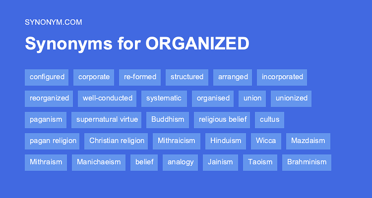 organise synonym