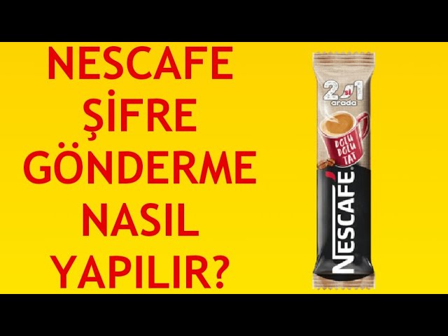 nescafe kod gönder