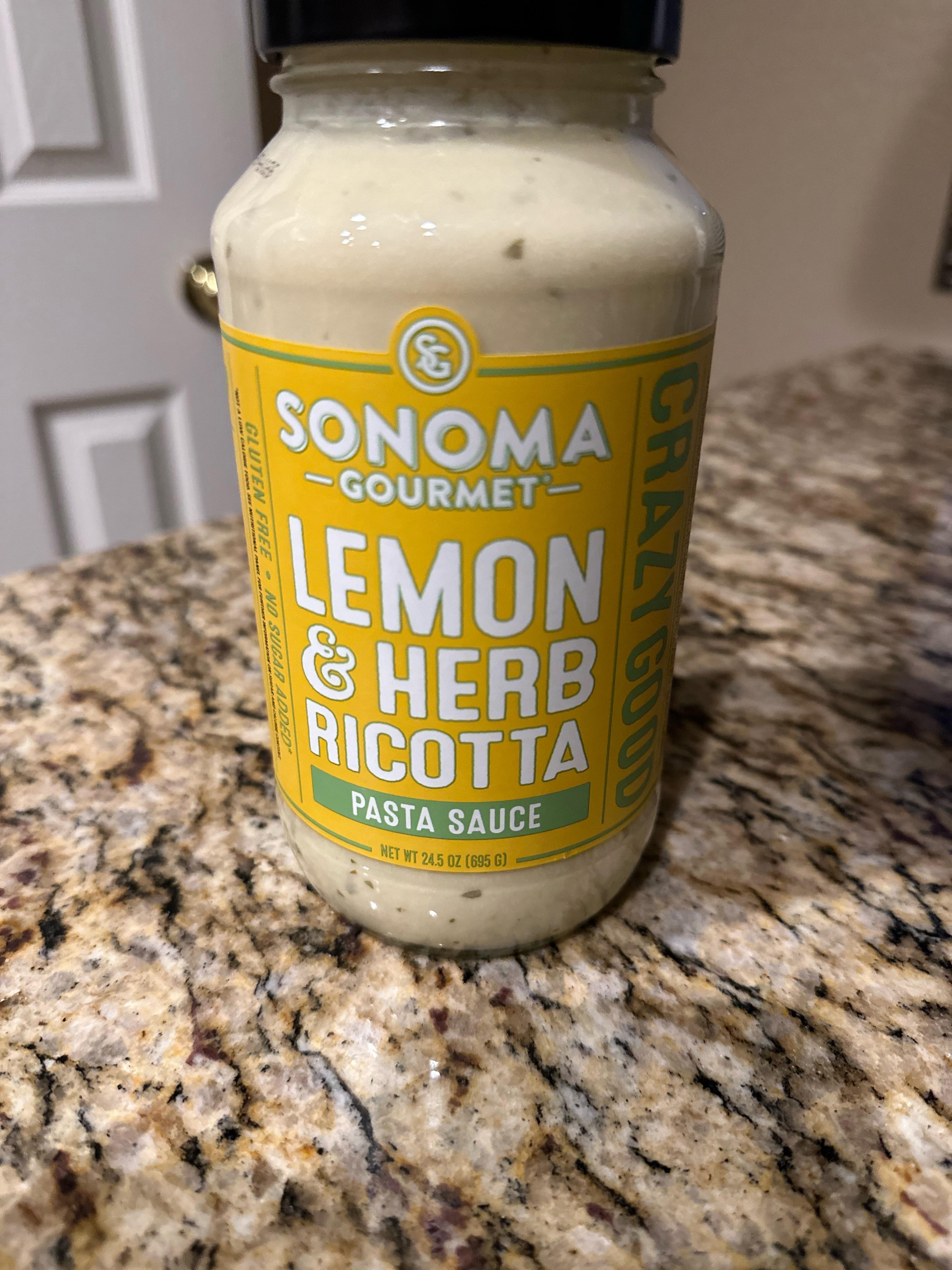 sonoma gourmet lemon and herb ricotta pasta sauce