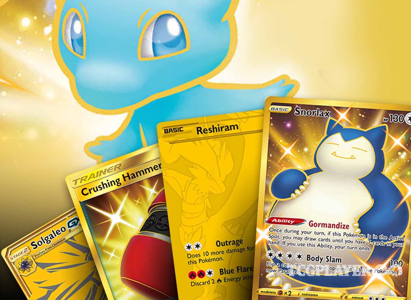 gold pokemon cards