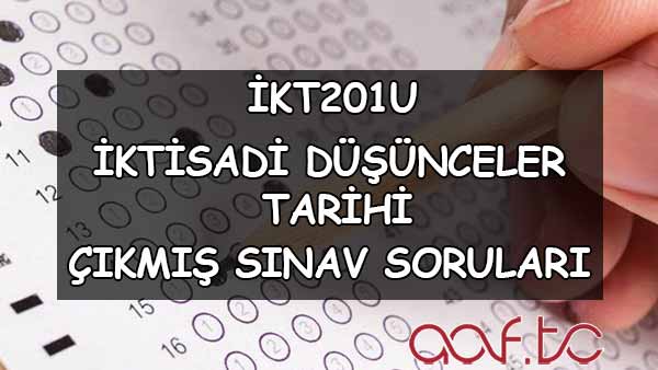 iktisadi düşünceler tarihi aöf kitabı pdf