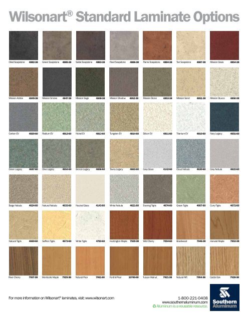 wilsonart laminate colors