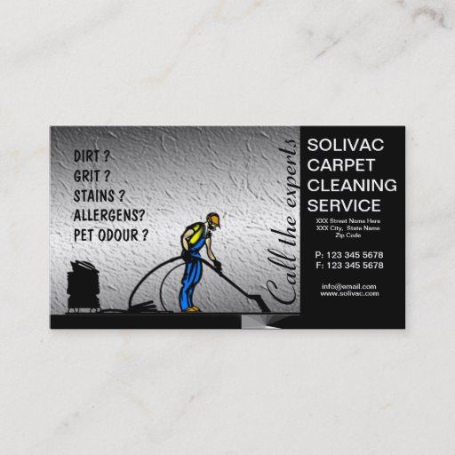 carpet cleaning business cards