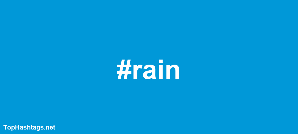 rain hashtags