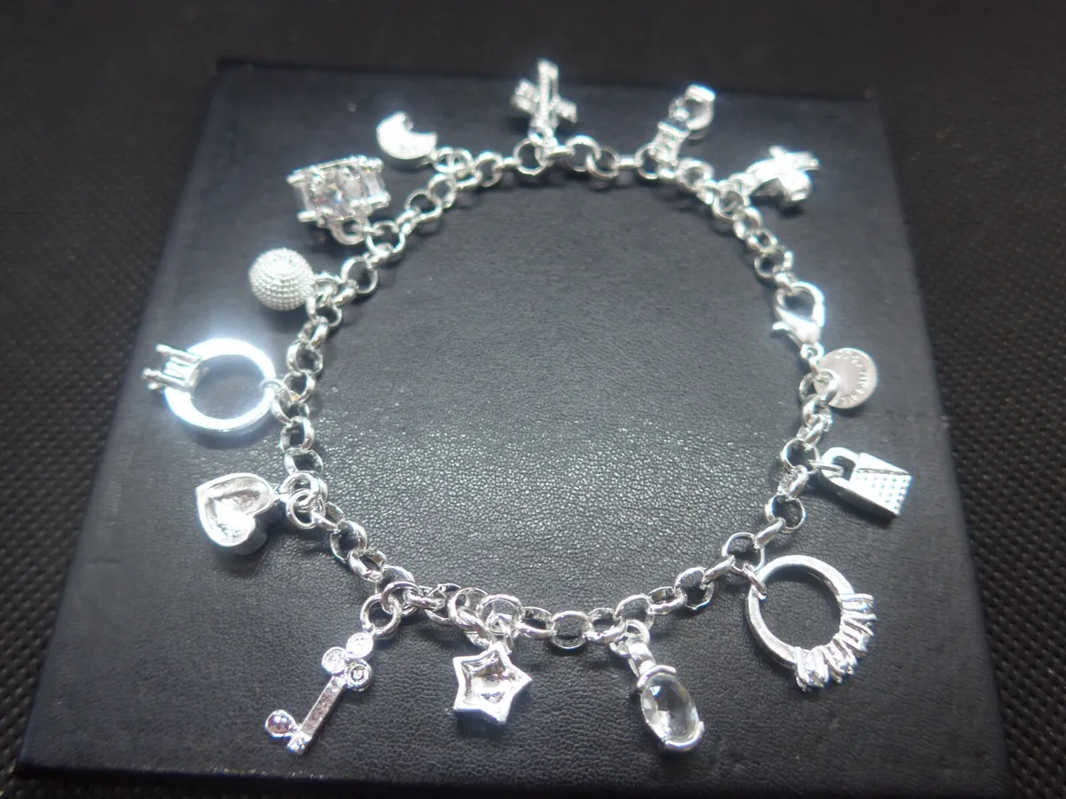 925 sterling silver charm bracelet