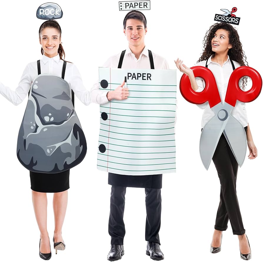 rock paper scissors costume