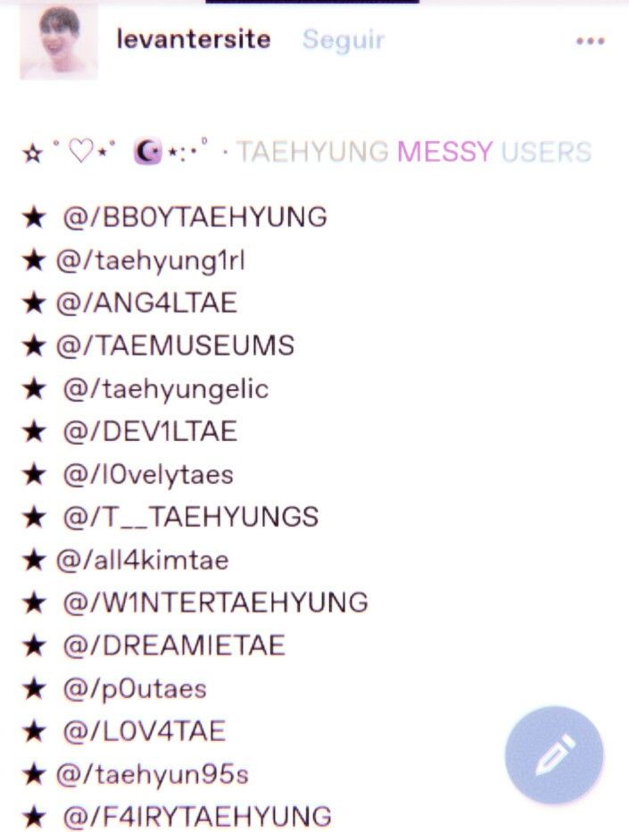 bts aesthetic usernames