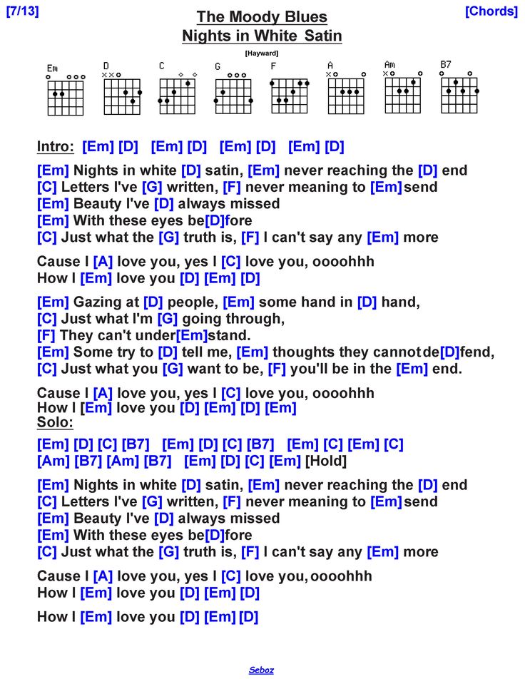 moody blues chords