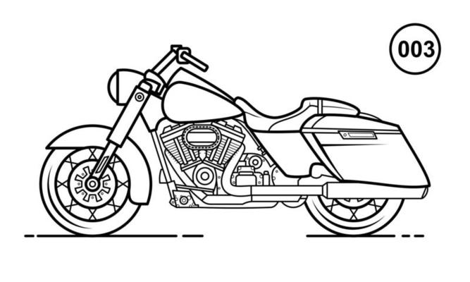 motorcycle outline