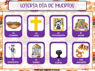 imprimir loteria dia de muertos