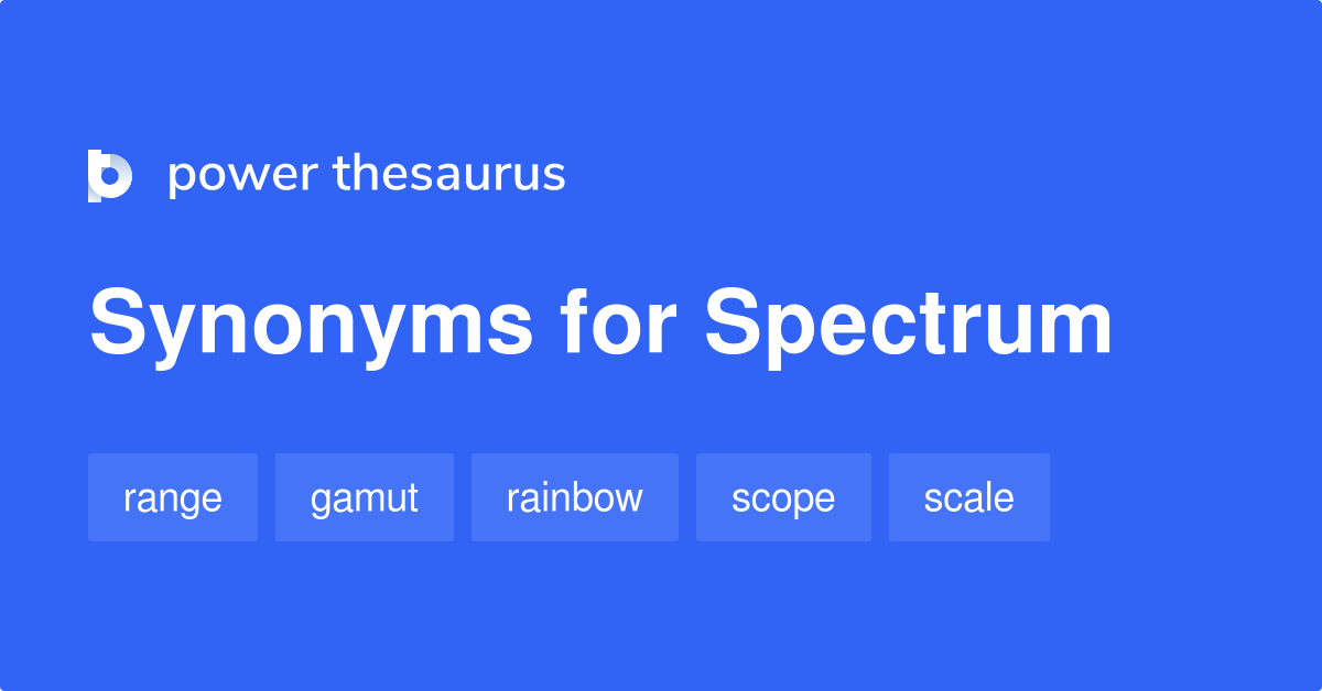 spectrum meaning synonyms