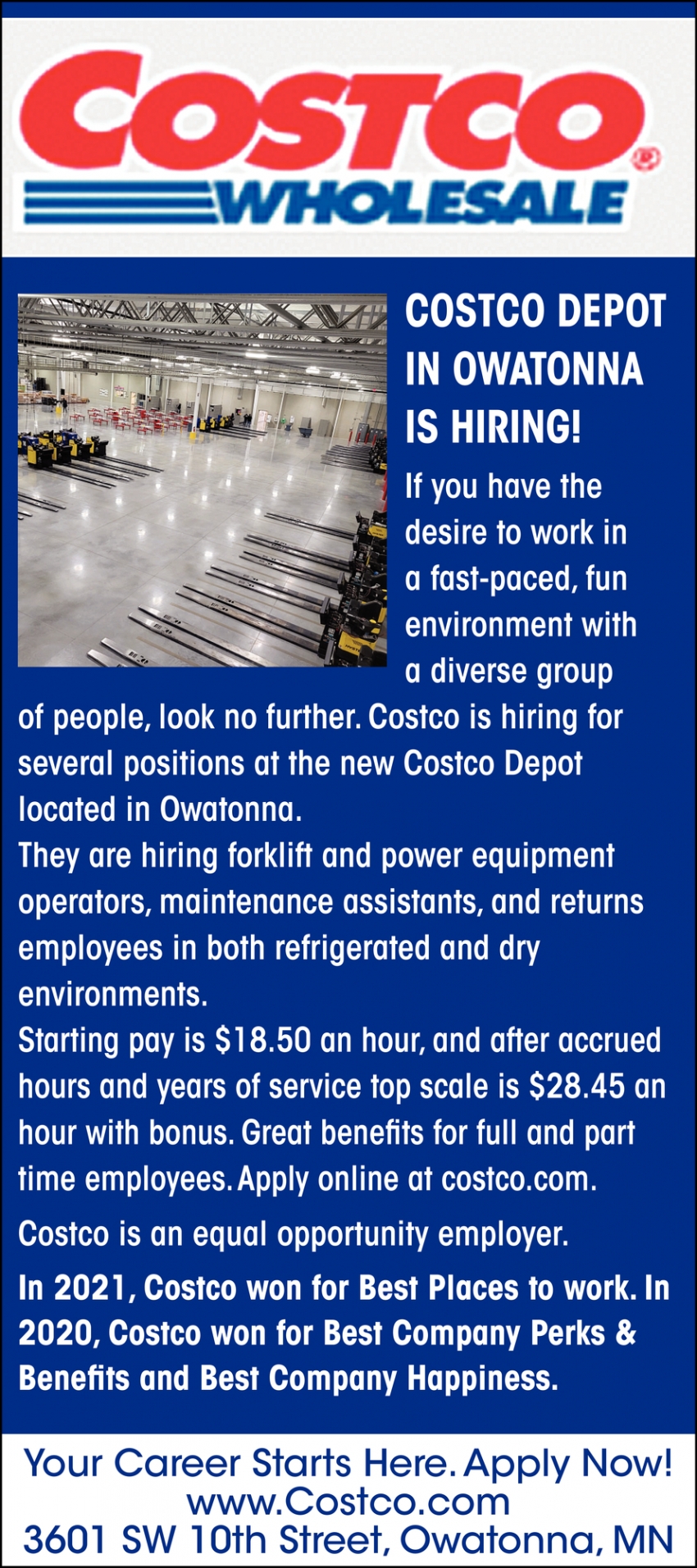 costco job openings