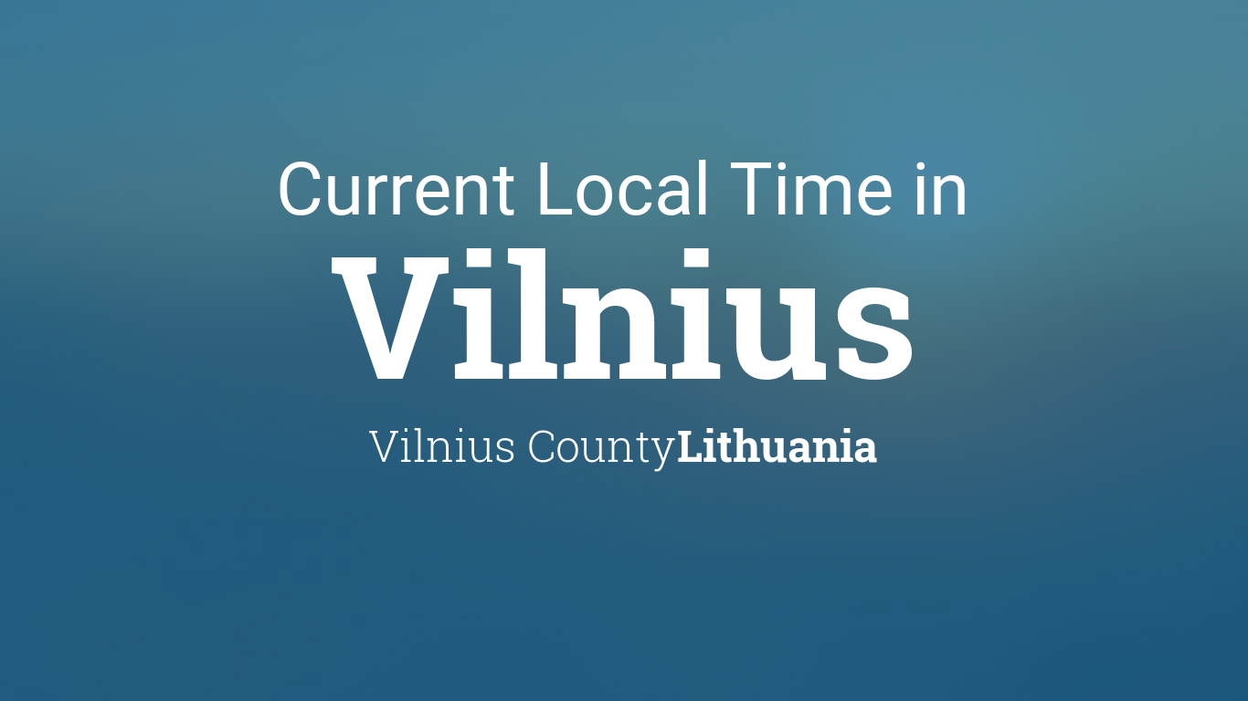 vilnius local time now