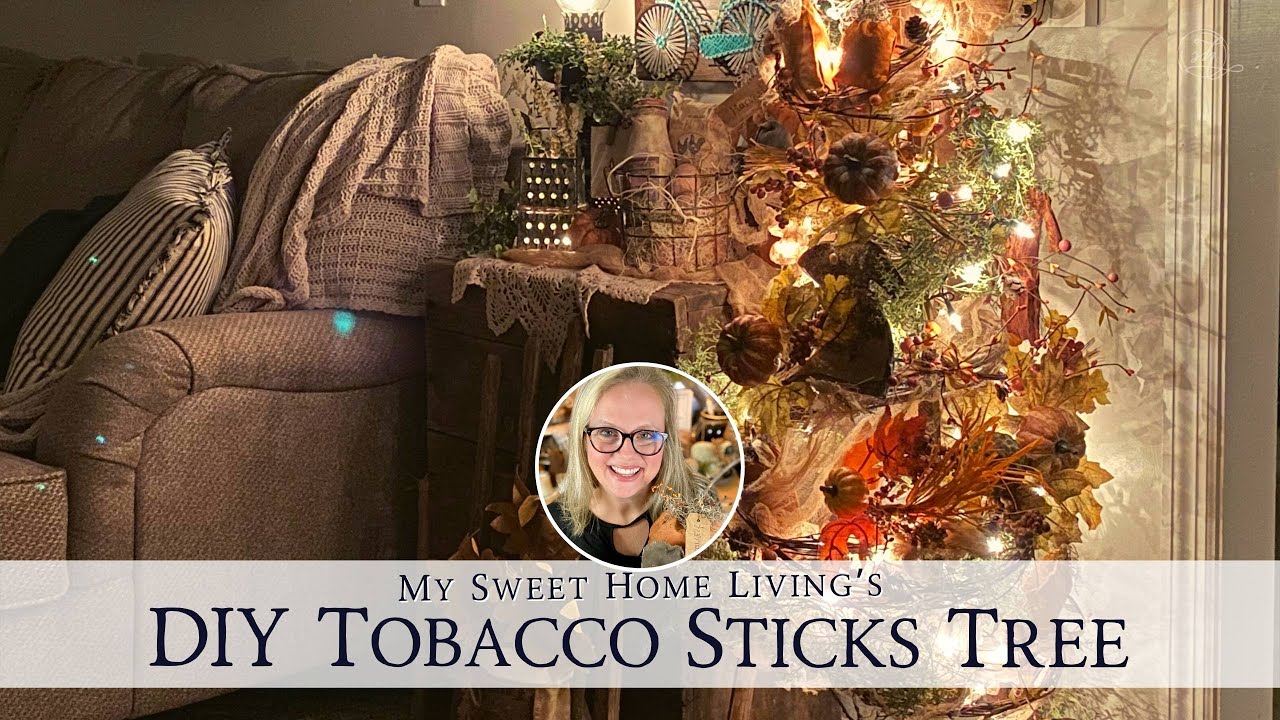 how to make a tobacco stick christmas tree