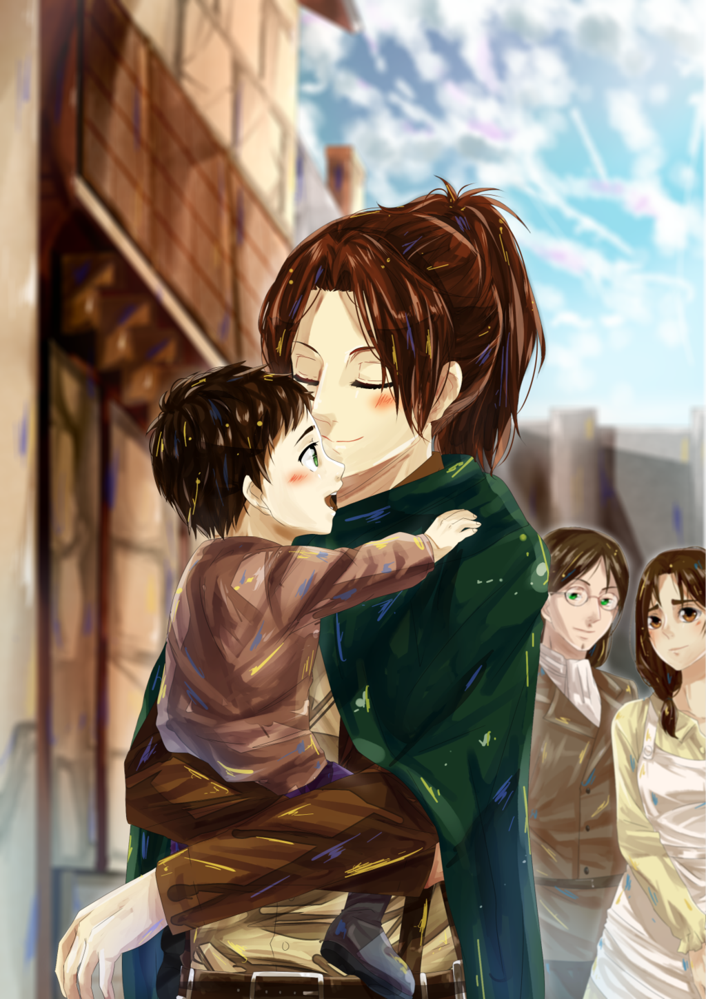 hanji zoe x eren