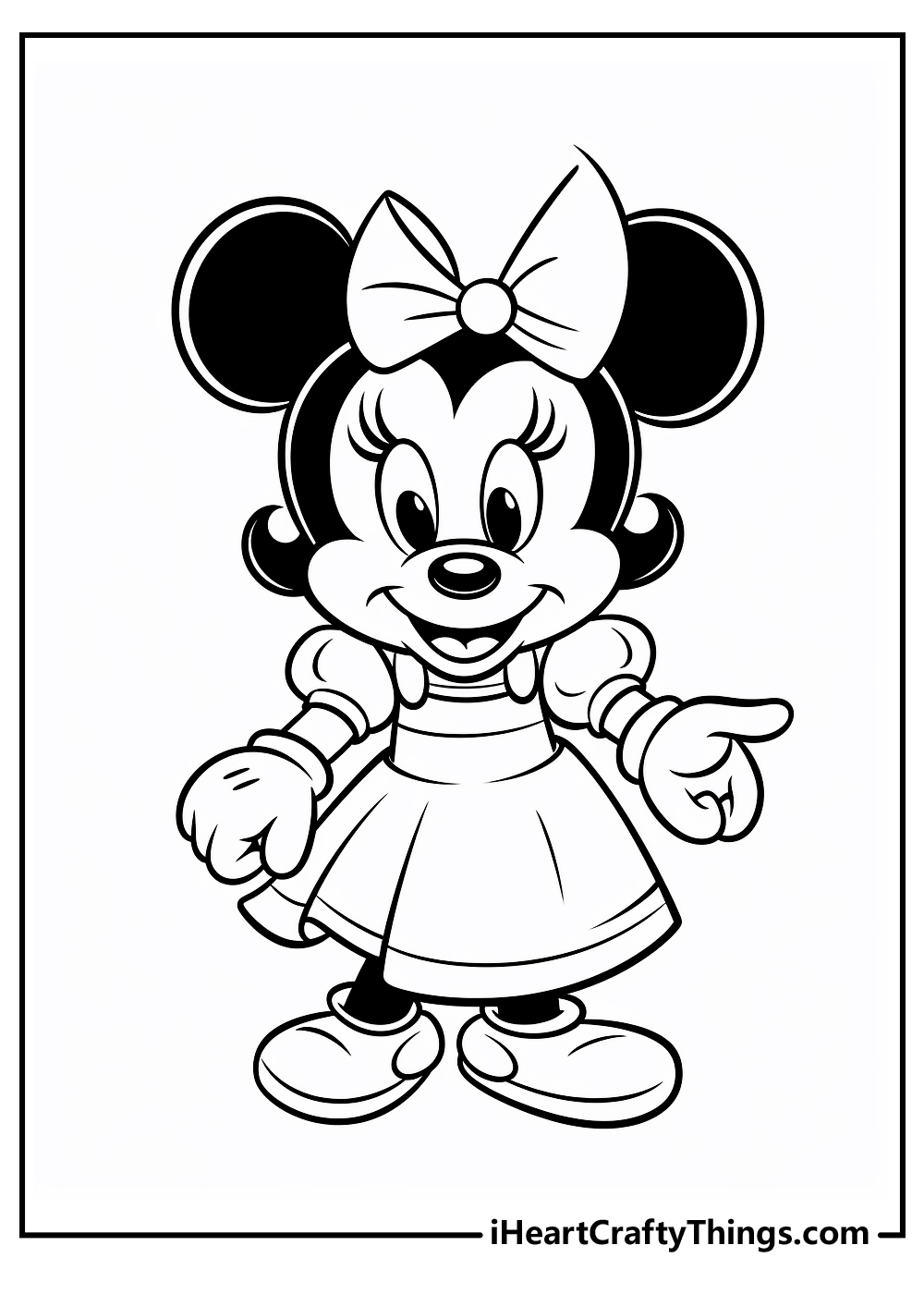 minnie mouse coloring pages