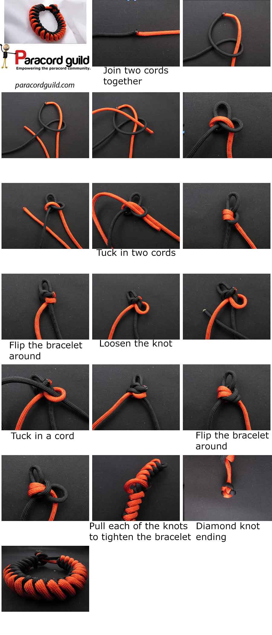 snake knot paracord