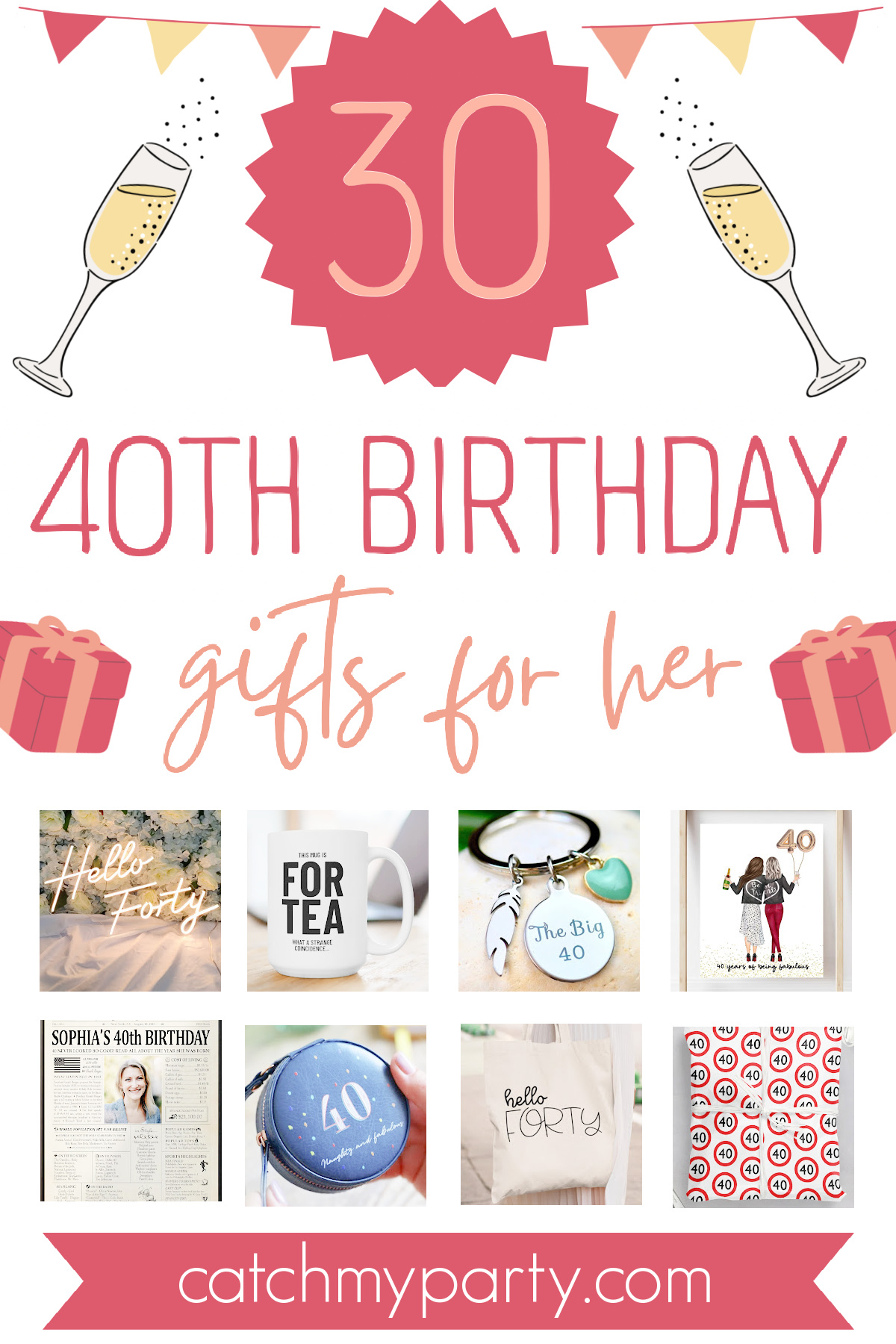 40th birthday gift ideas women