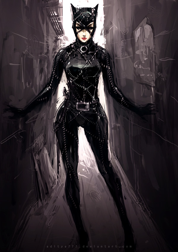 catwoman anime art