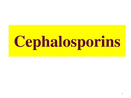 cephalosporins pronunciation