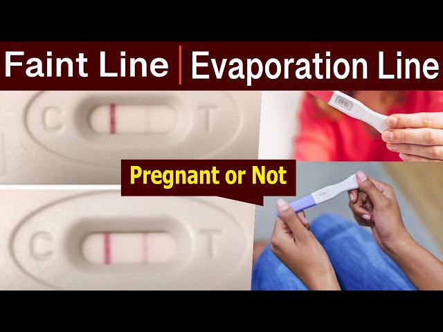 pregnancy test evaporation line