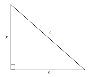 isosceles right angled triangle