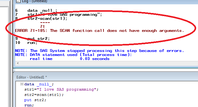 sas scan function