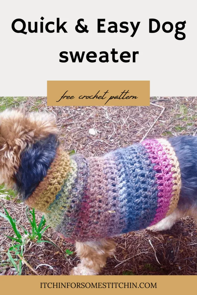 easy beginner easy crochet dog sweater