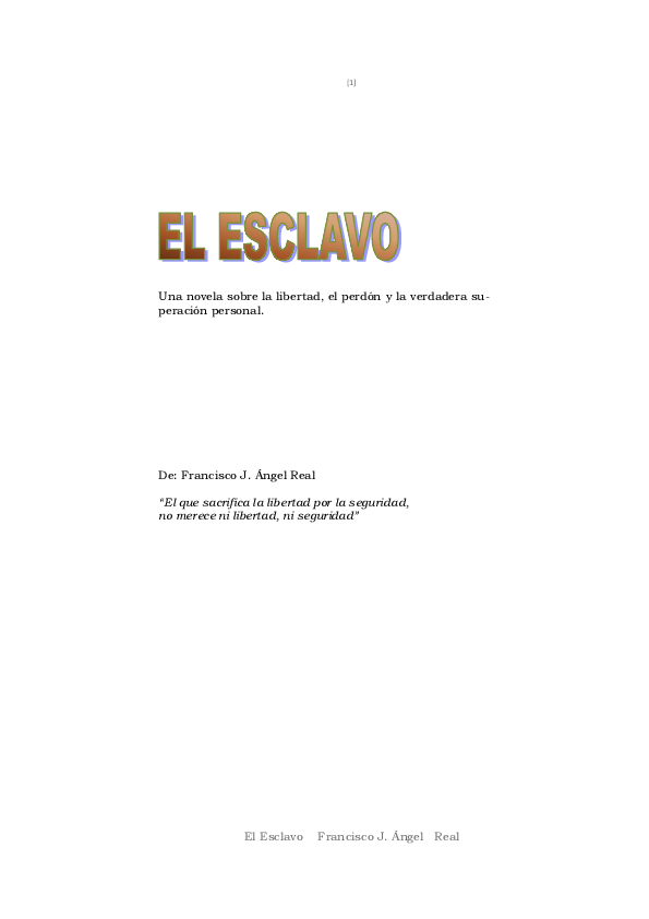 libro el esclavo pdf