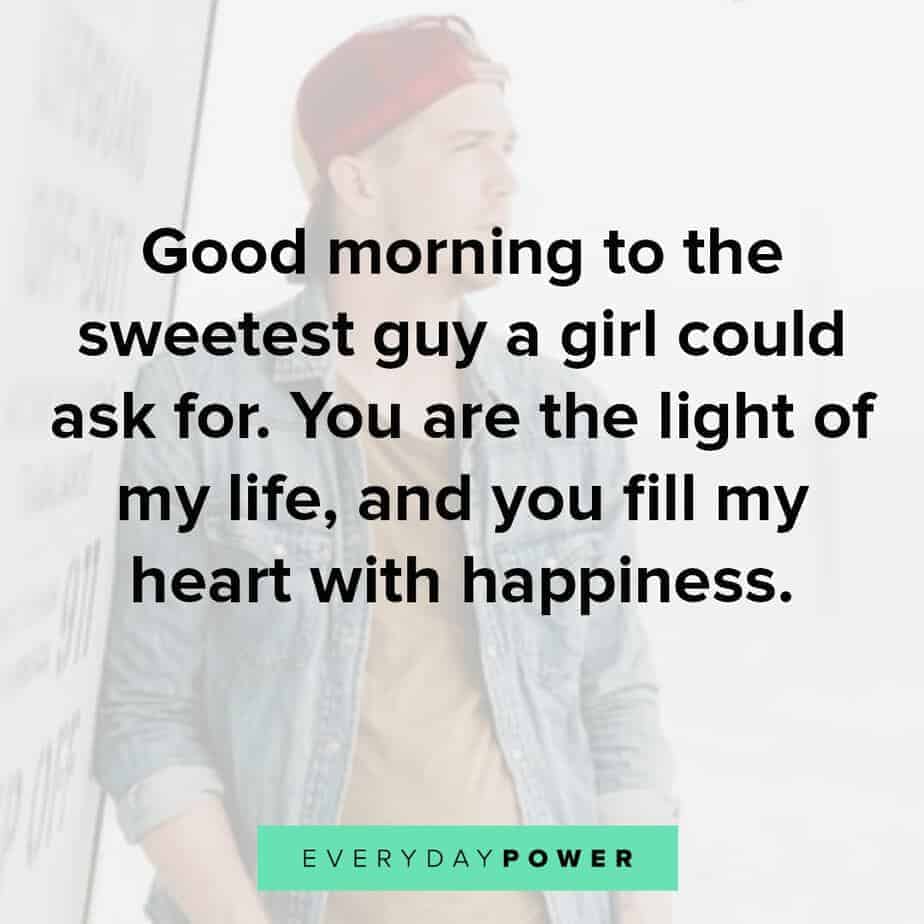 good morning sayings for him