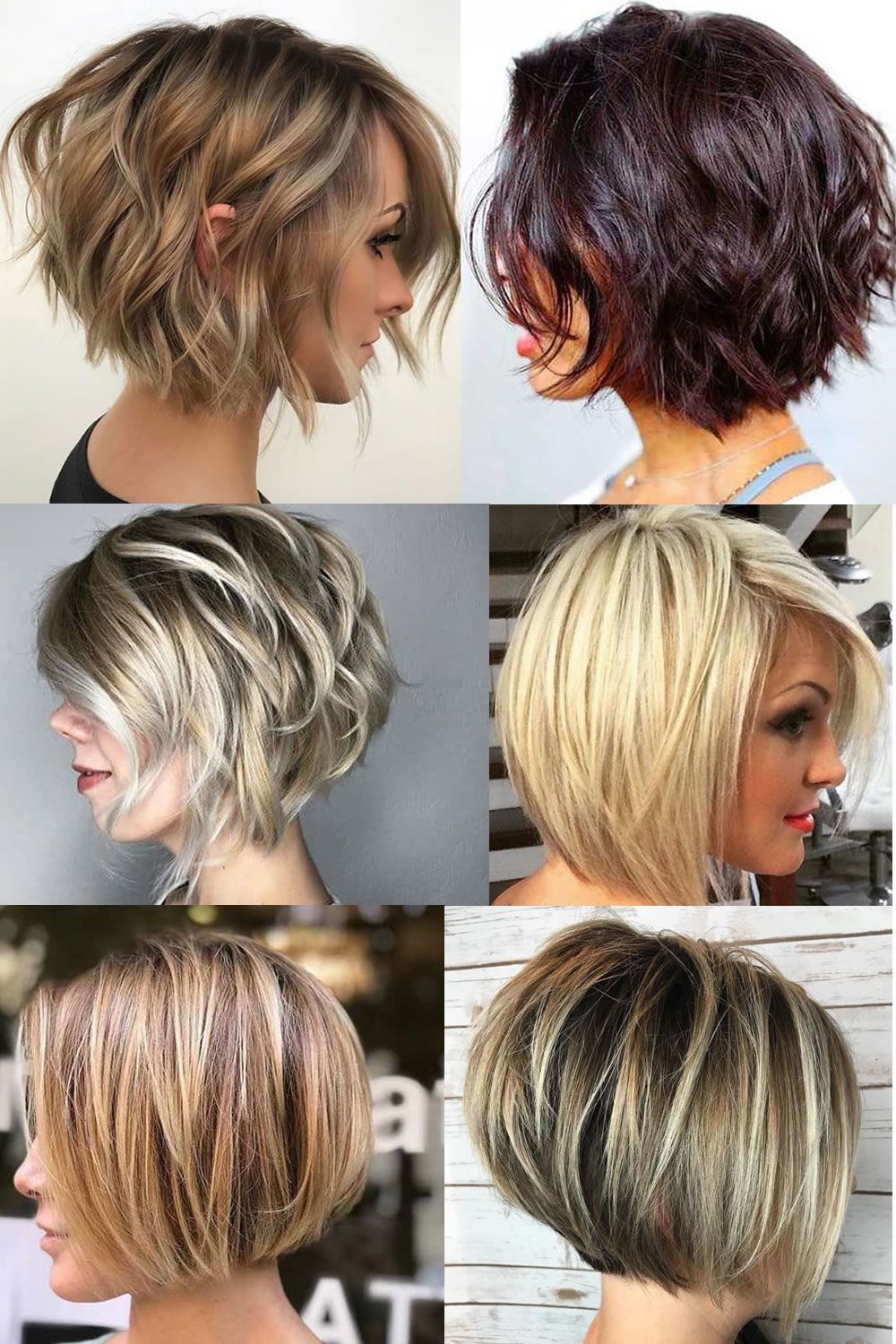 short hairstyles layered bob